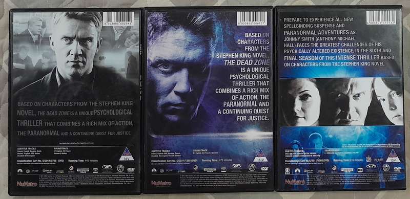 The Dead Zone - Seasons 4, 5 and 6(final) DVD bundle