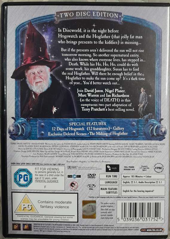 Discworld - Hogfather DVD + 1999 Day-to-Day Calendar (Terry Pratchett, Paul Kidby, Stephen Briggs)