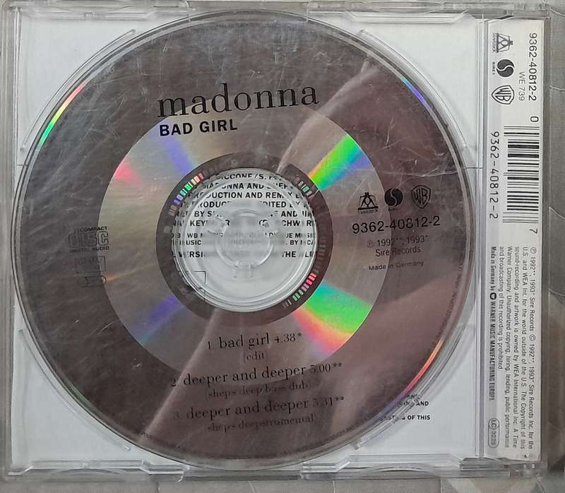 Madonna - Bad Girl CD Single