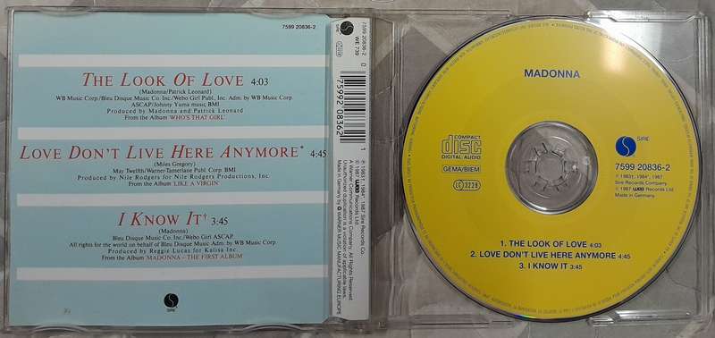 Madonna - The Look of Love CD Single