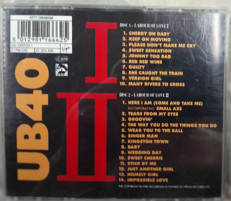 UB40 - Laour of Love I and II 2CD set (Limited Edition)