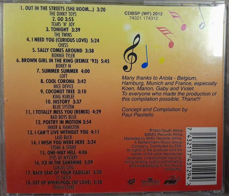 Endless Summer Hits - Various Artists CD (incl Blue System, C.C.Catch, Bad Boys Blue, Boney M)