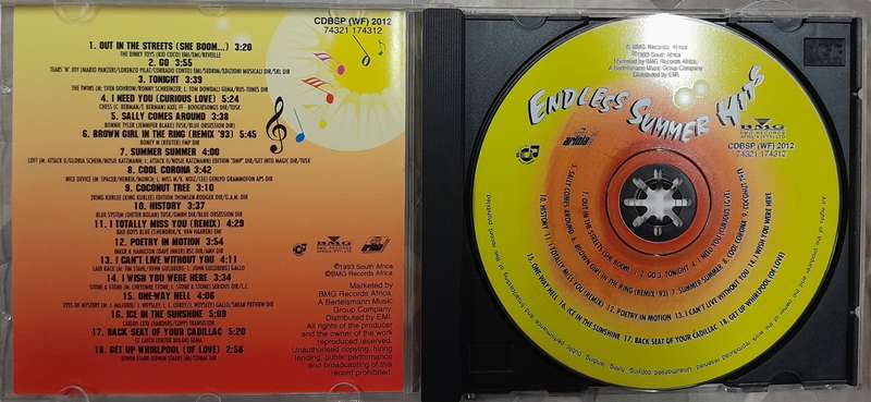 Endless Summer Hits - Various Artists CD (incl Blue System, C.C.Catch, Bad Boys Blue, Boney M)