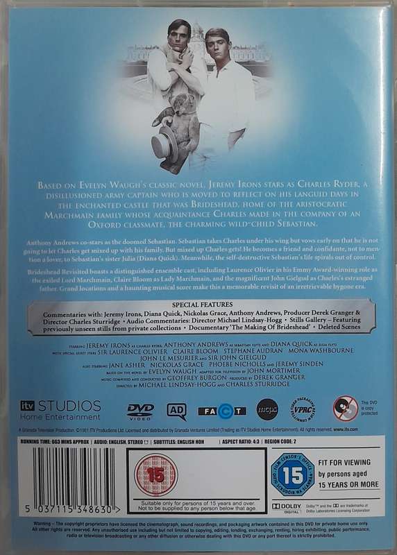 Brideshead Revisited 4DVD set (30th Anniversary Remastered edition)