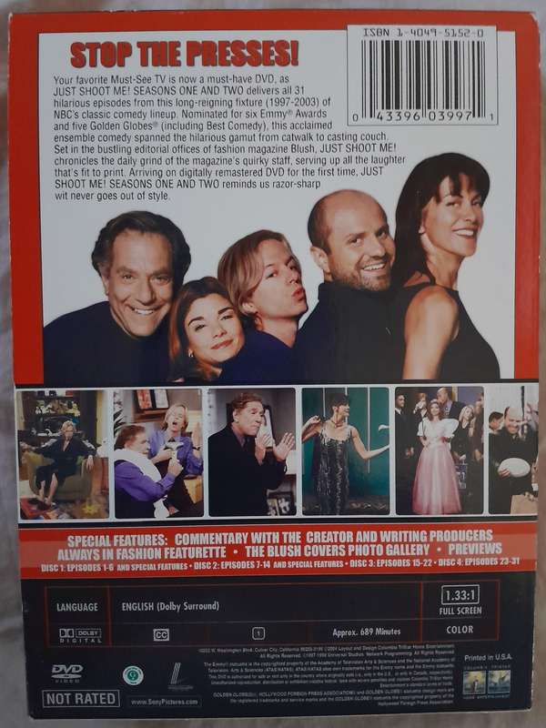Just Shoot Me! - Seasons 1 and 2, 4DVD Box Set