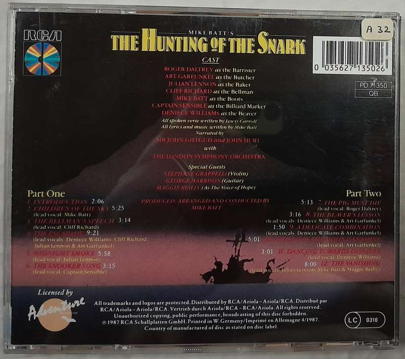 Mike Batt - The Hunting of the Snark CD