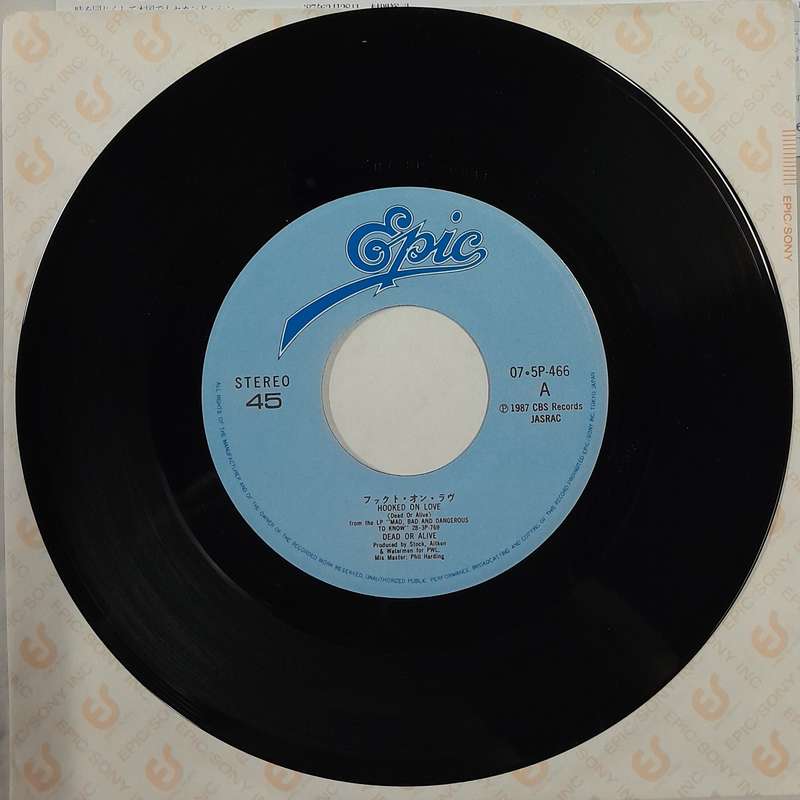 Dead or Alive - Hooked on Love 7" single (Japanese pressing)