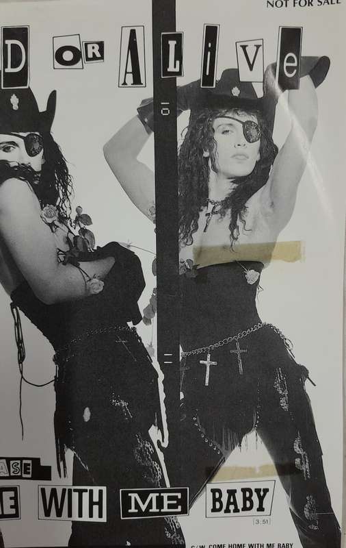 Dead or Alive - Come Home With Me Baby 7" single (Japanese promo with 12" version)
