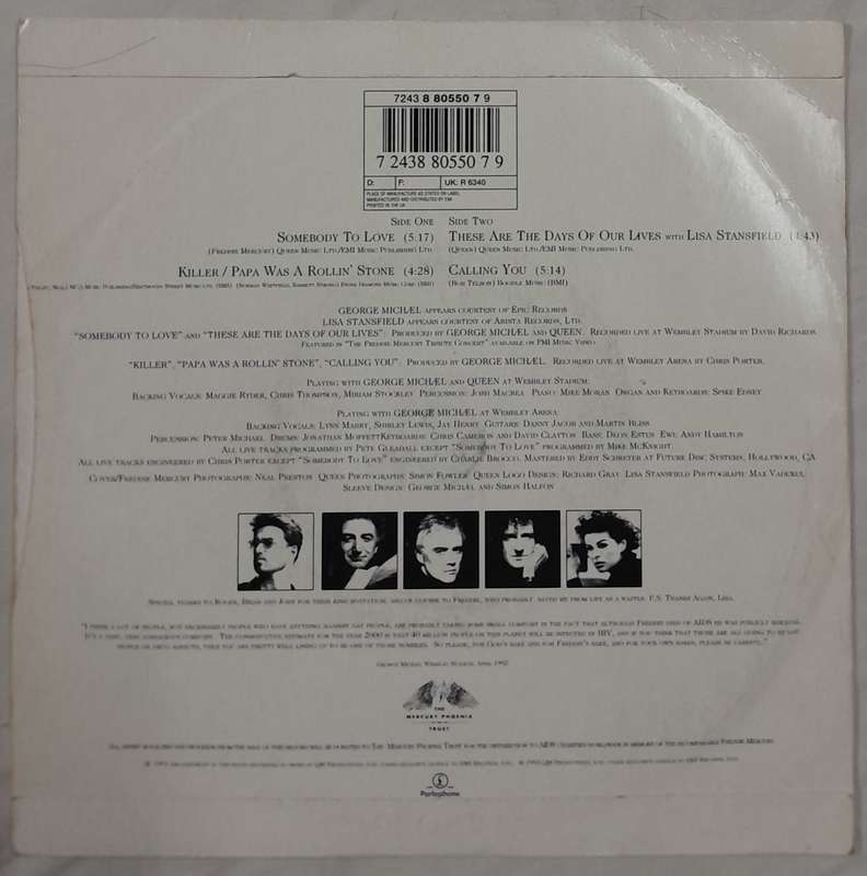 George Michael and Queen with Lisa Stansfield - Five Live EP 7" single