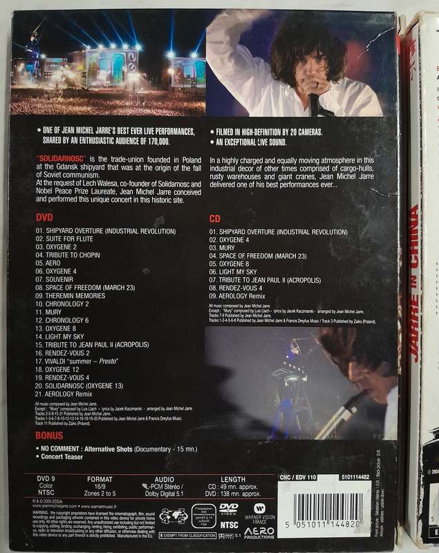 Jean Michel Jarre - 2 Live concert DVD bundle