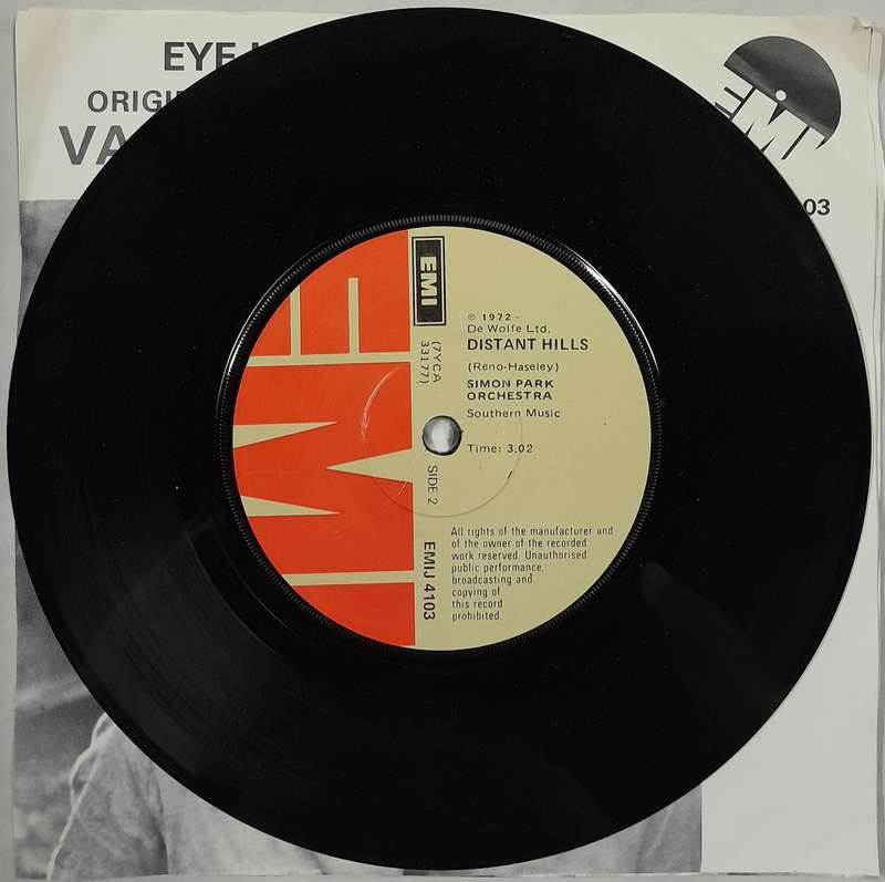 Theme from Van Der Valk tv series 7" single (Eye Level - Simon Park Orchestra)