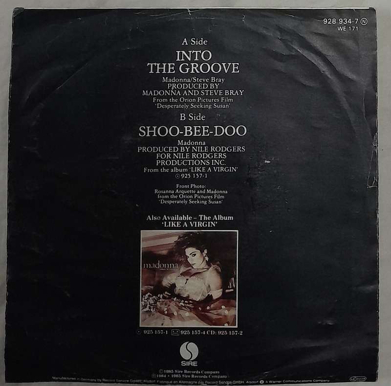 Madonna - Into the Groove 7" single