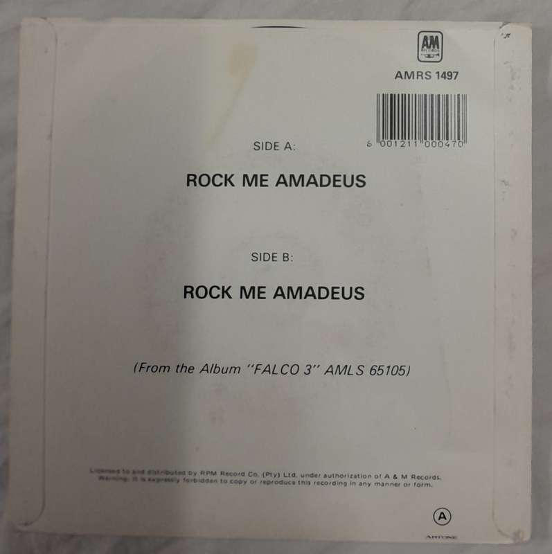 Falco - Rock Me Amadeus 7" single
