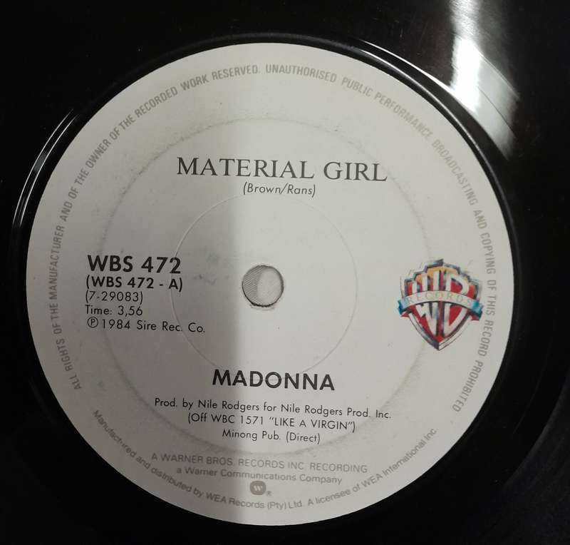 Madonna - 2 x 7" singles bundle (Material Girl / Papa Don't Preach)