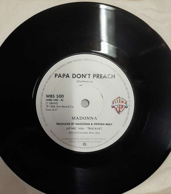 Madonna - 2 x 7" singles bundle (Material Girl / Papa Don't Preach)