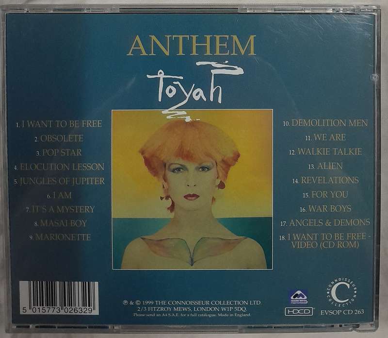 Toyah - Anthem CD