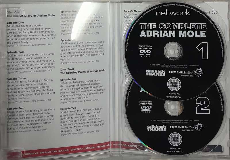 The Complete Adrian Mole DVD Collection (2 disc set) (Sue Townsend)