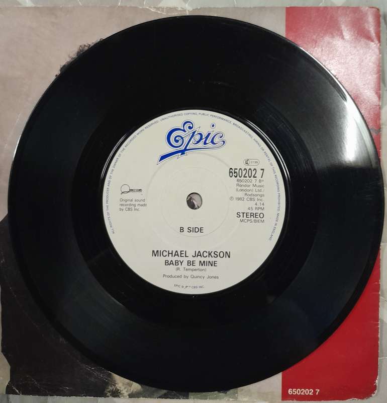 Michael Jackson - I Just Can't Stop Loving You (with Siedah Garrett) 7" single (Uk pressing)