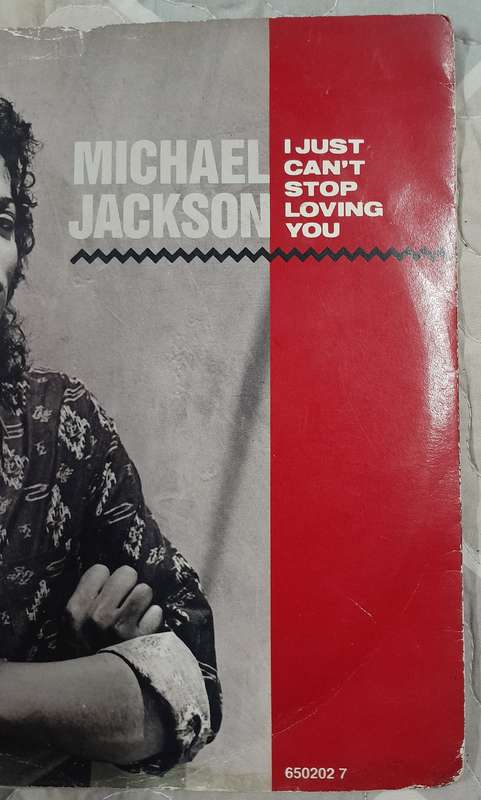 Michael Jackson - I Just Can't Stop Loving You (with Siedah Garrett) 7" single (Uk pressing)
