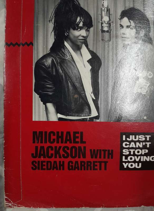 Michael Jackson - I Just Can't Stop Loving You (with Siedah Garrett) 7" single (Uk pressing)