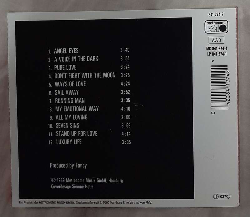 Fancy - All My Loving (the 4th album, 1989) CD