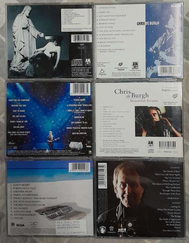Chris de Burgh - 6 CD bundle