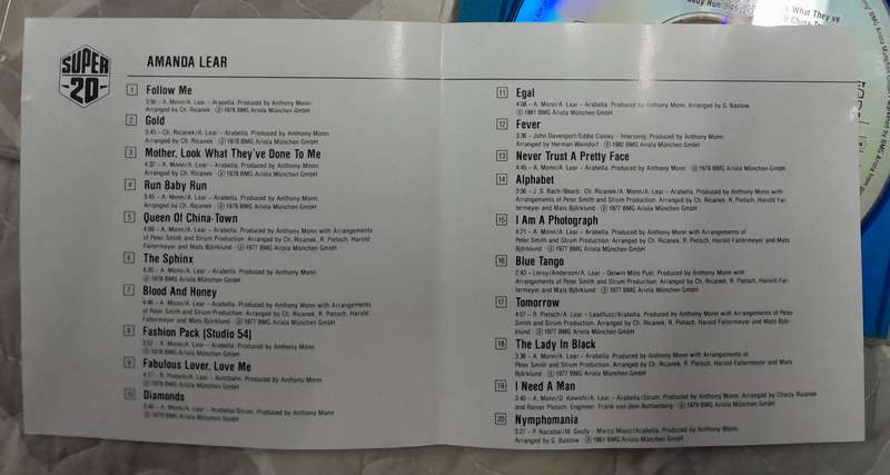Amanda Lear - Super 20 CD