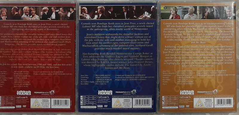 No Job For A Lady - Complete Series 1 to 3, 3DVD bundle (Penelope Keith, To The Manor Borne)