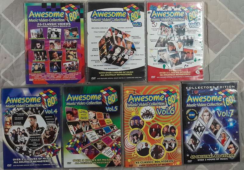 Awesome 80's DVD Bundle (Volumes 1 to 7)