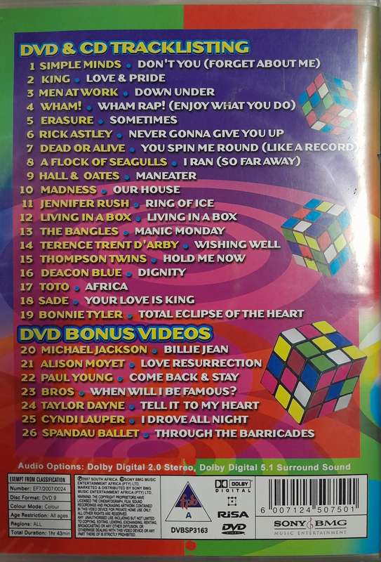 Awesome 80's DVD Bundle (Volumes 1 to 7)