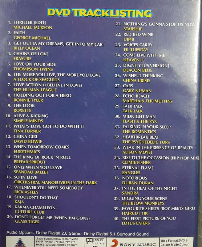 Awesome 80's DVD Bundle (Volumes 1 to 7)