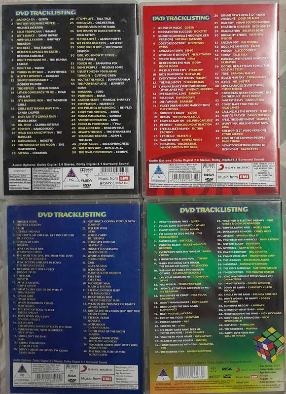 Awesome 80's Volumes 2,3,4 and 5 DVD bundle (5 discs)