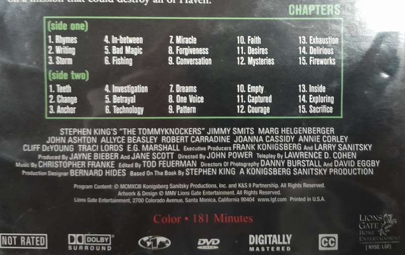 The Tommyknockers DVD (Stephen King, complete miniseries)
