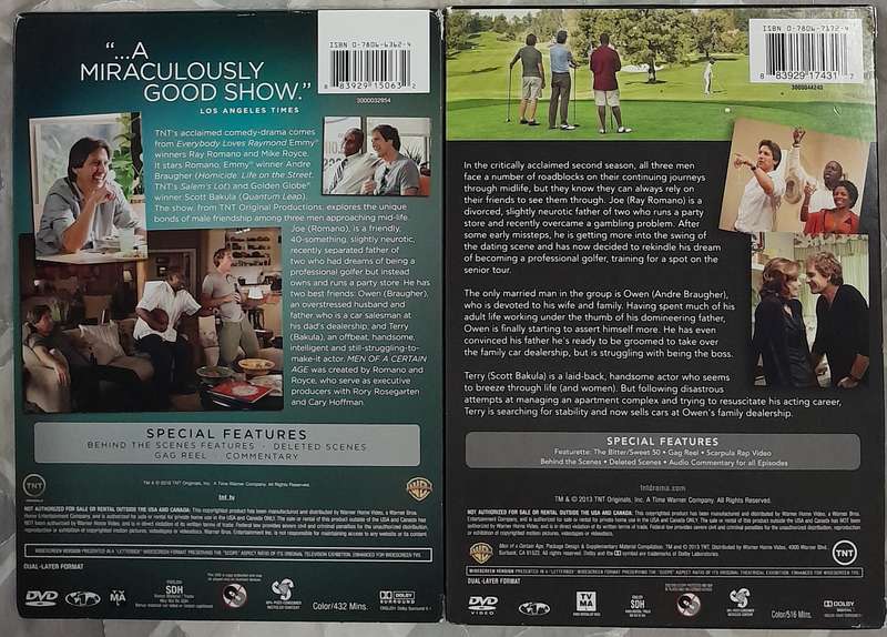 Men of a Certain Age - Complete Series, Seasons 1 and 2 (5 discs) (Scott Bakula, Ray Romano)