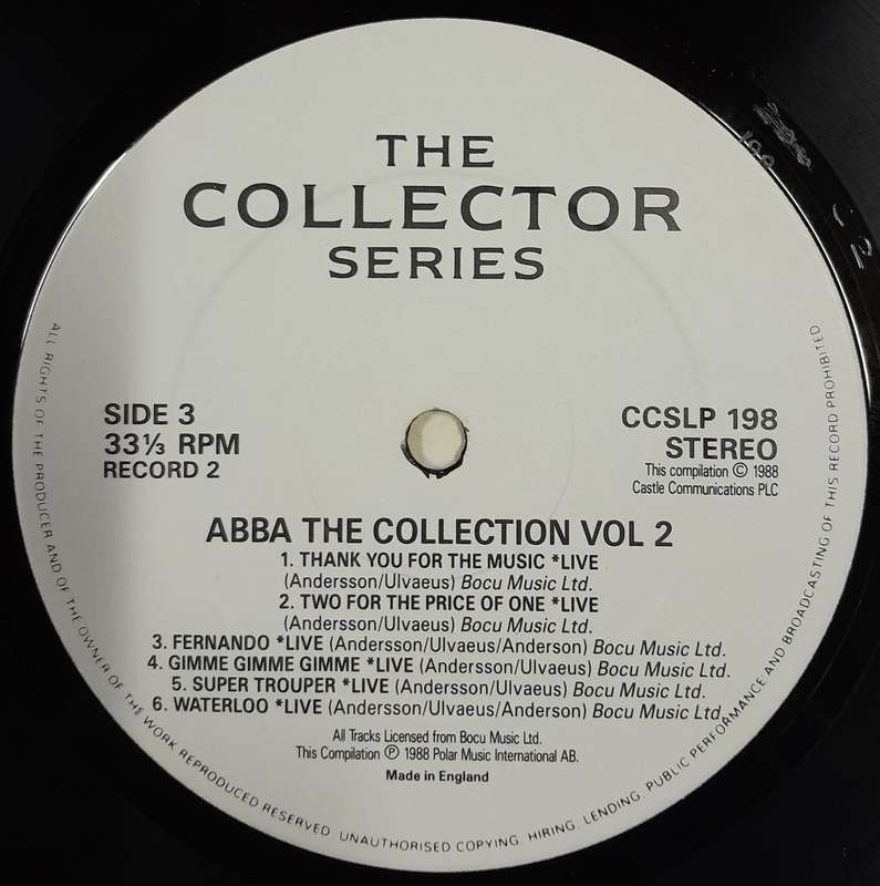 ABBA - The Collection Volume 2 (1988 2lp set)