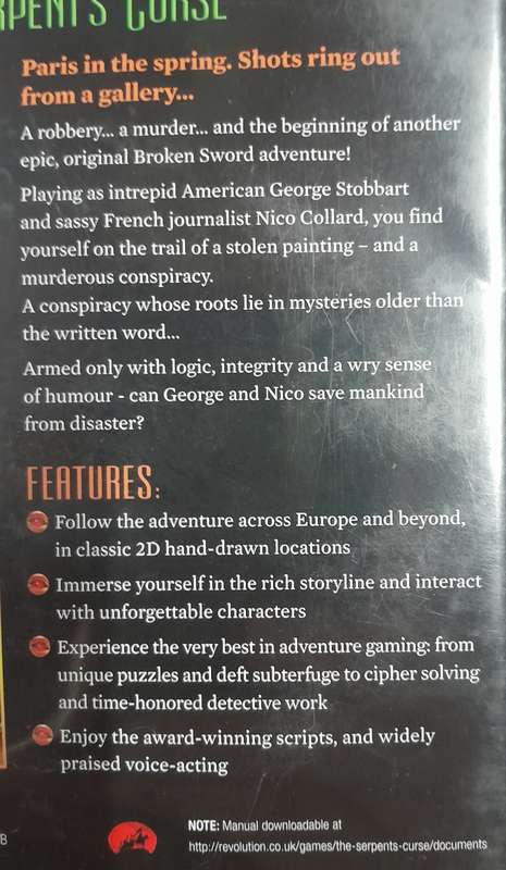Broken Sword 5 - The Serpent's Curse PC Dvd-rom game