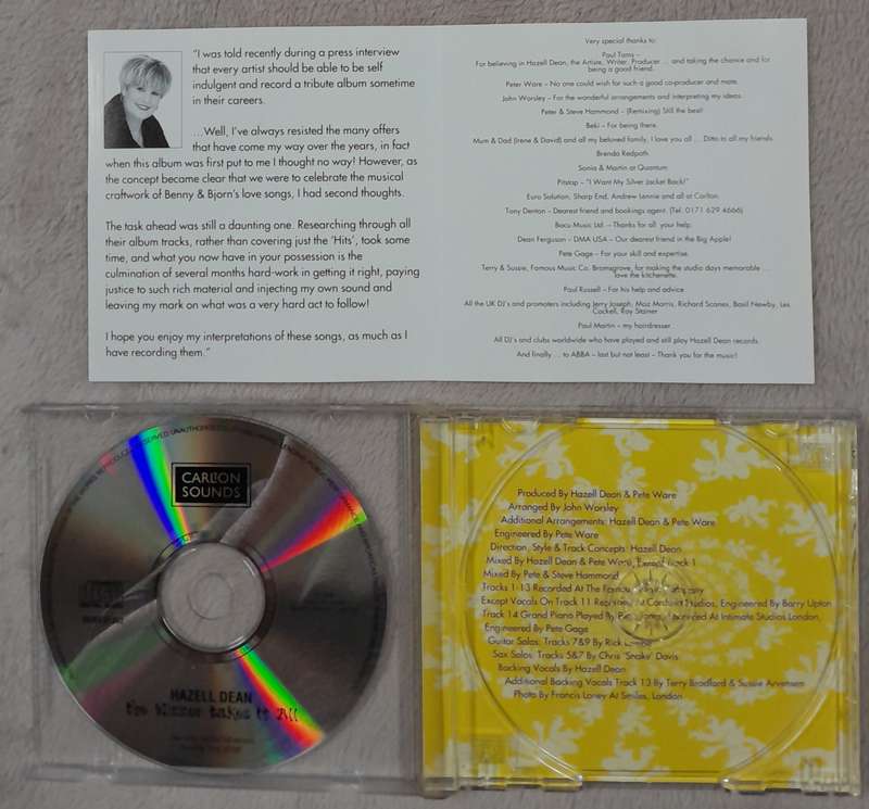 Hazell Dean - Sings ABBA - The Winner Takes It All CD