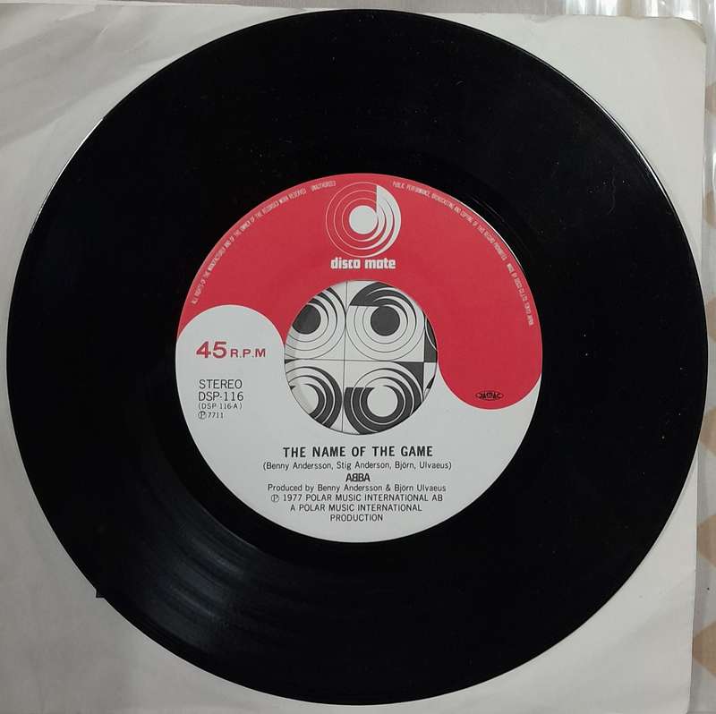 ABBA - The Name Of The Game 7" single (Japanese Pressing)