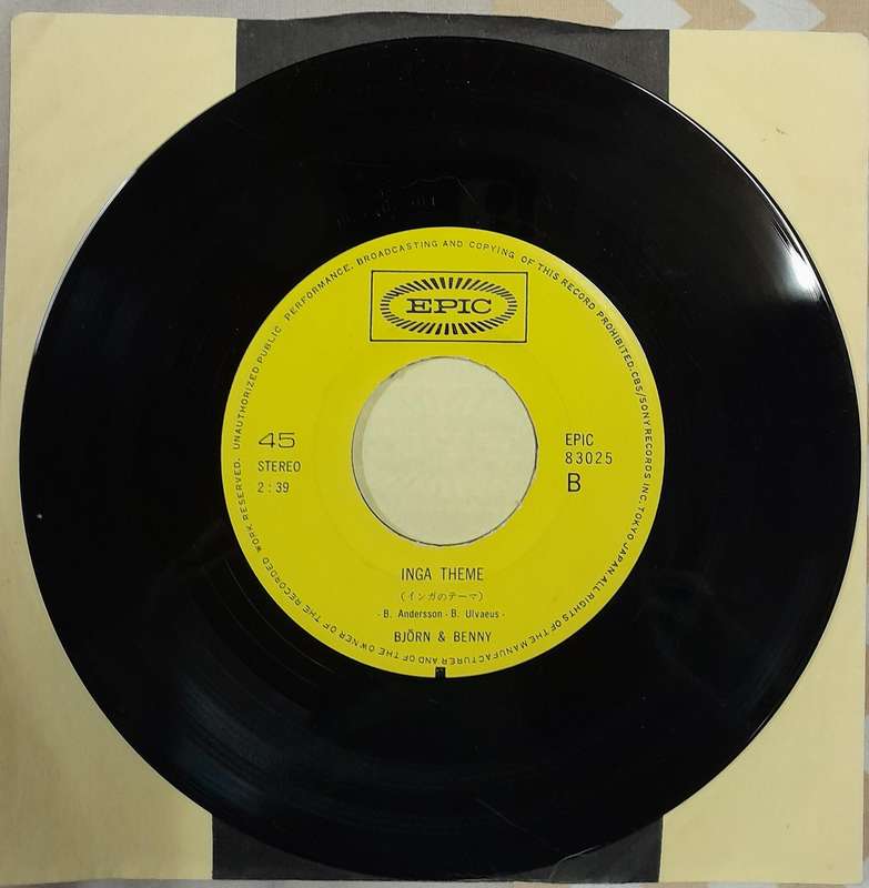 Bjorn and Benny - She's My Kind Of Girl 7" single (Japanese pressing) ABBA