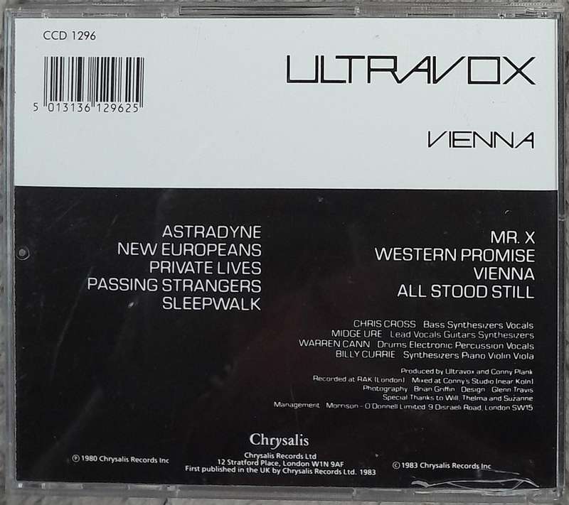 Ultravox - Vienna CD