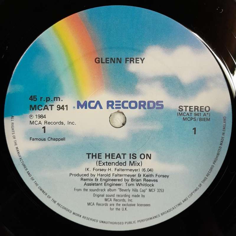 Glenn Frey - The Heat Is On 12" Maxi Single