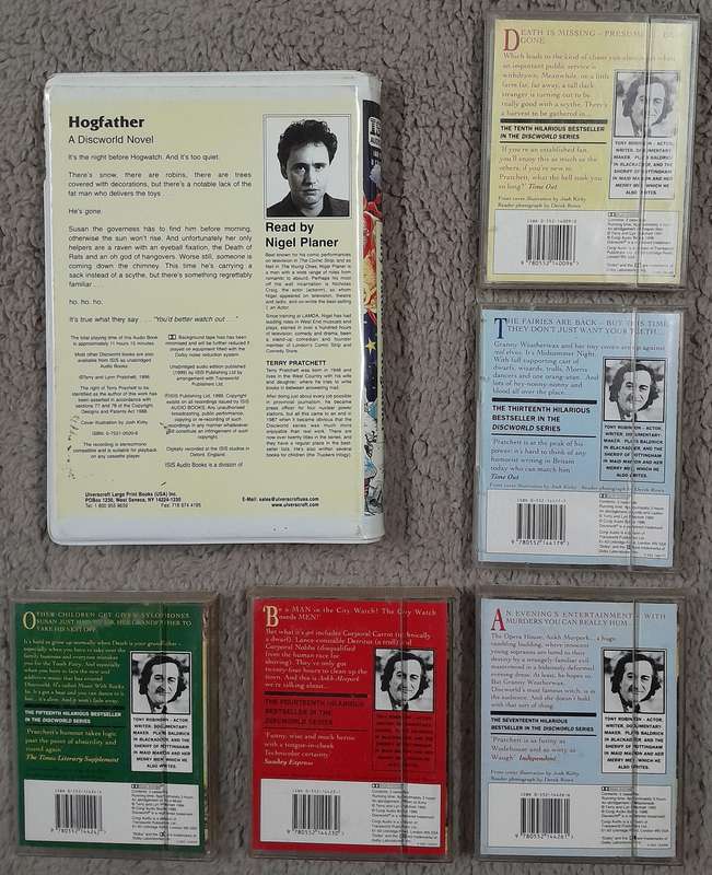 Terry Pratchett's Discworld - Assortment of 6 audio books on cassette