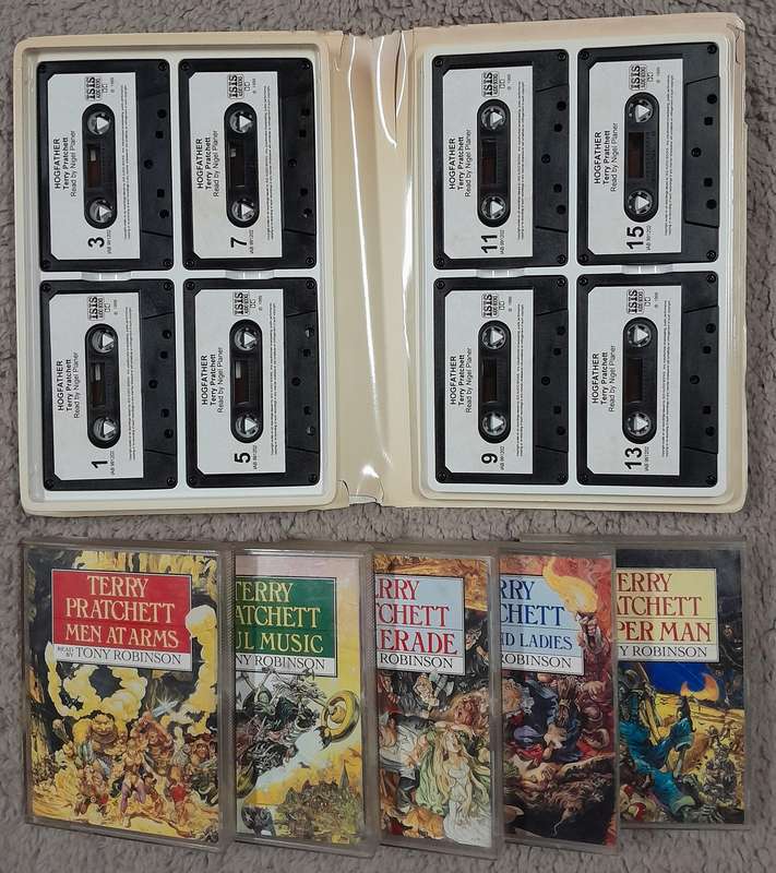 Terry Pratchett's Discworld - Assortment of 6 audio books on cassette