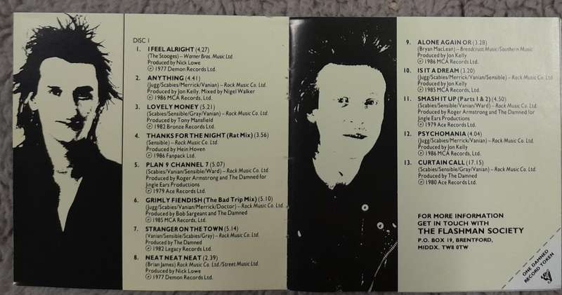 The Damned - The Light At The End Of The Tunnel CD (1987 2CD box set)