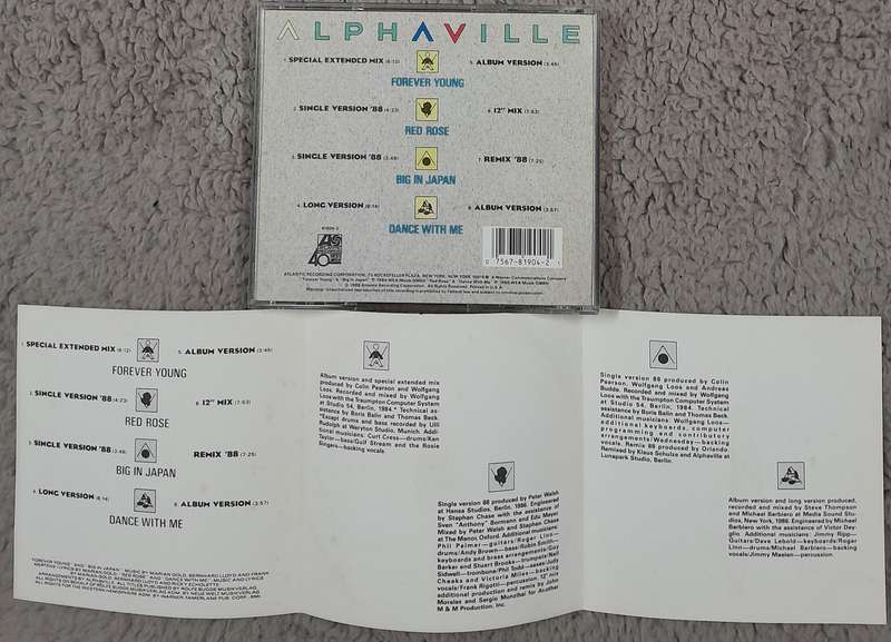 Alphaville - The Singles Collection CD (1988 USA compilation)