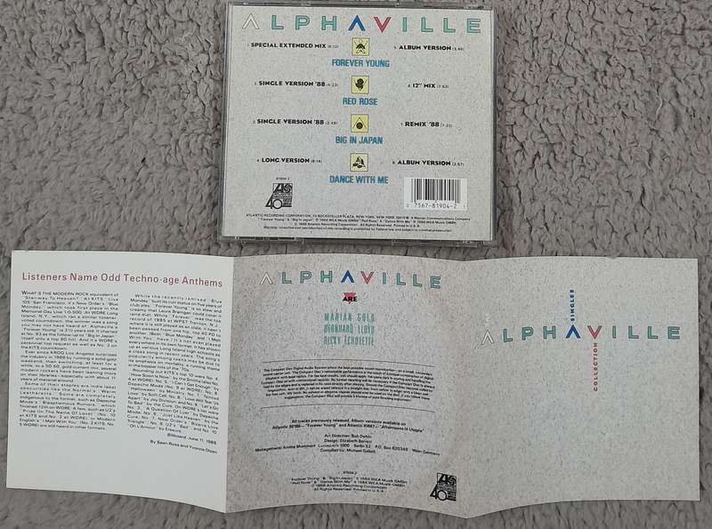 Alphaville - The Singles Collection CD (1988 USA compilation)