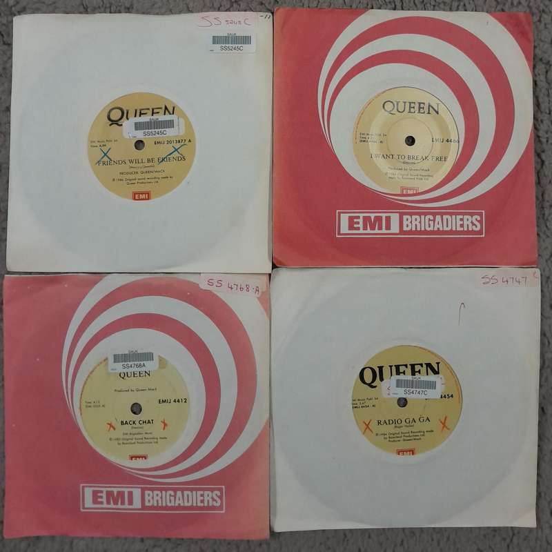 Queen - 4 x 7" single bundle (3 ex-SABC copies)
