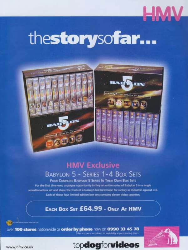 Babylon 5 Seasons 1 to 4 VHS bundle plus 3 movies (47 VHS bundle)
