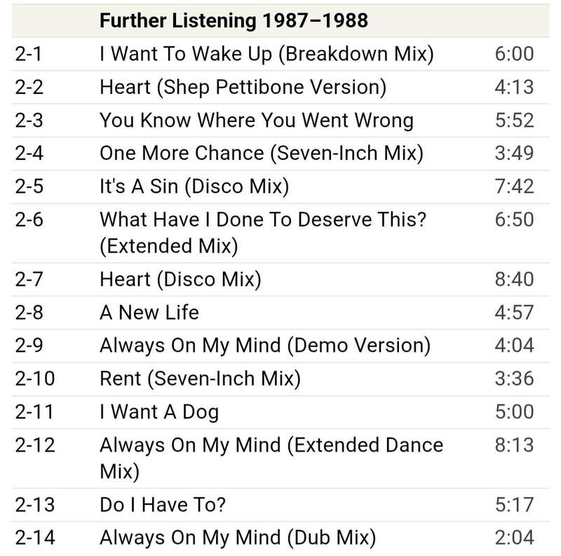 Pet Shop Boys - Actually (Further Listening 2CD set)