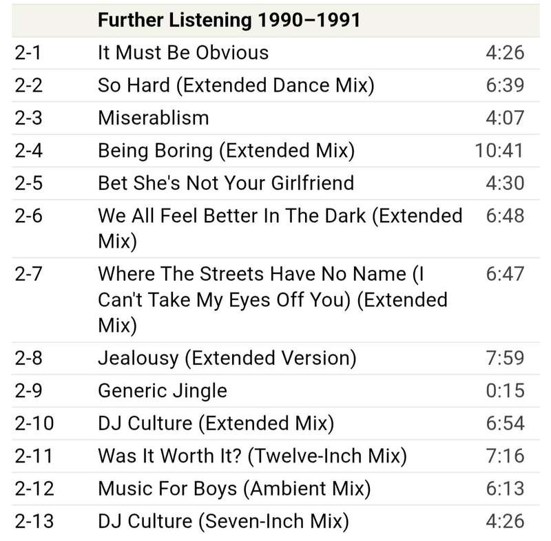Pet Shop Boys - Behaviour (Further Listening 2CD set)